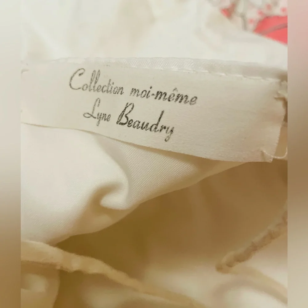 Vintage super cute drop waist corset princess Elegant White cream Ruffled Dress - Picture 6 of 8